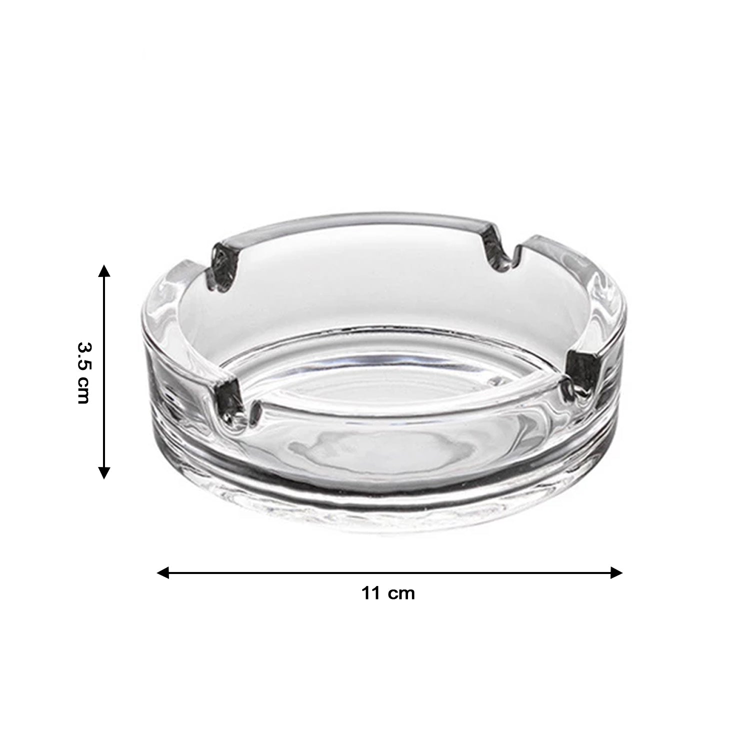 4061 Glass Classic Crystal Quality Cigar Cigarette Ashtray Round Tabletop for Home Office Indoor Outdoor Home Decor DeoDap 4061 Glass Classic Crystal Quality Cigar Cigarette Ashtray Round Tabletop for Home Office Indoor Outdoor Home Decor DeoDap